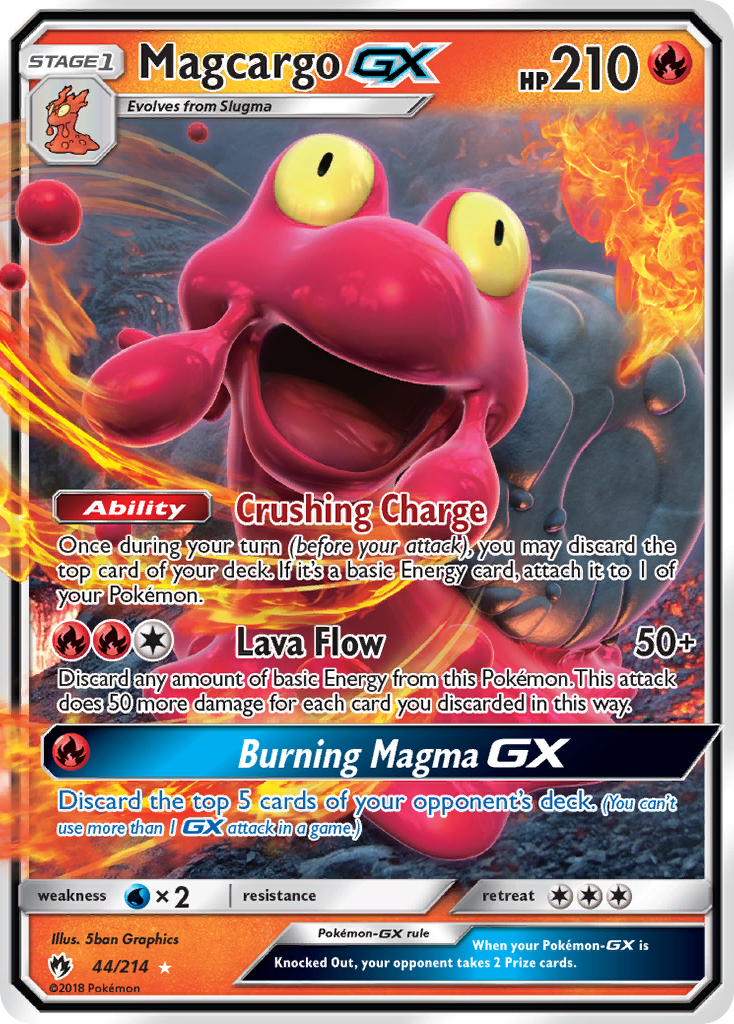 Magcargo GX (44/214) [Sun & Moon: Lost Thunder] | Game Master's Emporium (The New GME)