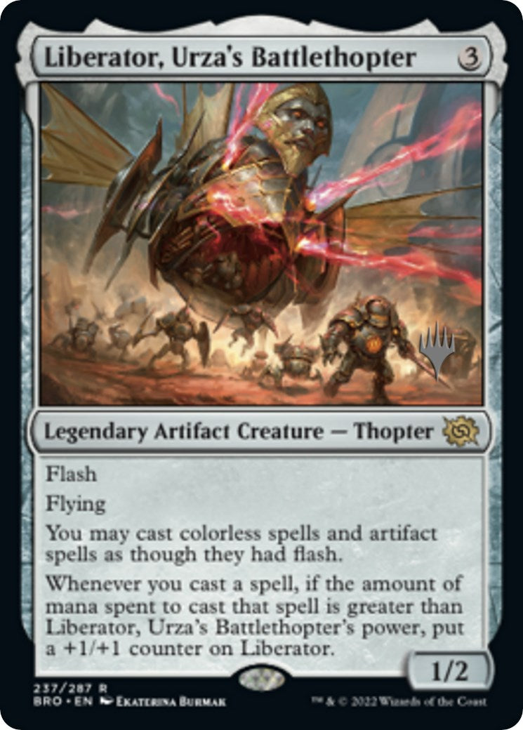 Liberator, Urza's Battlethopter (Promo Pack) [The Brothers' War Promos] | Game Master's Emporium (The New GME)
