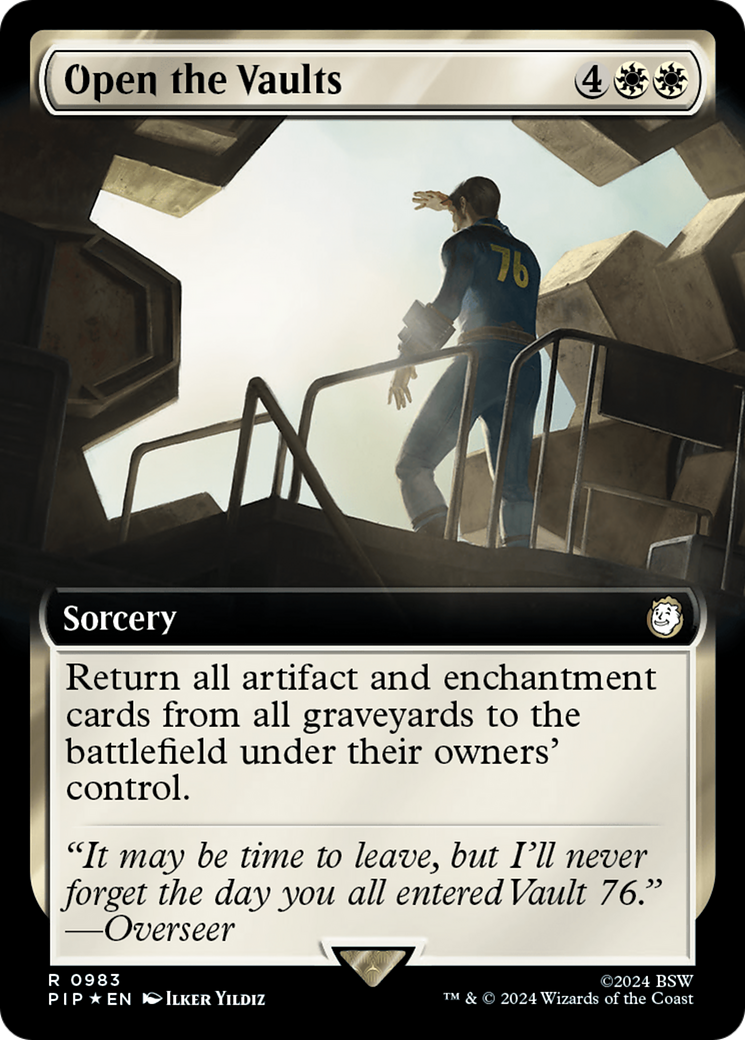 Open the Vaults (Extended Art) (Surge Foil) [Fallout] | Game Master's Emporium (The New GME)