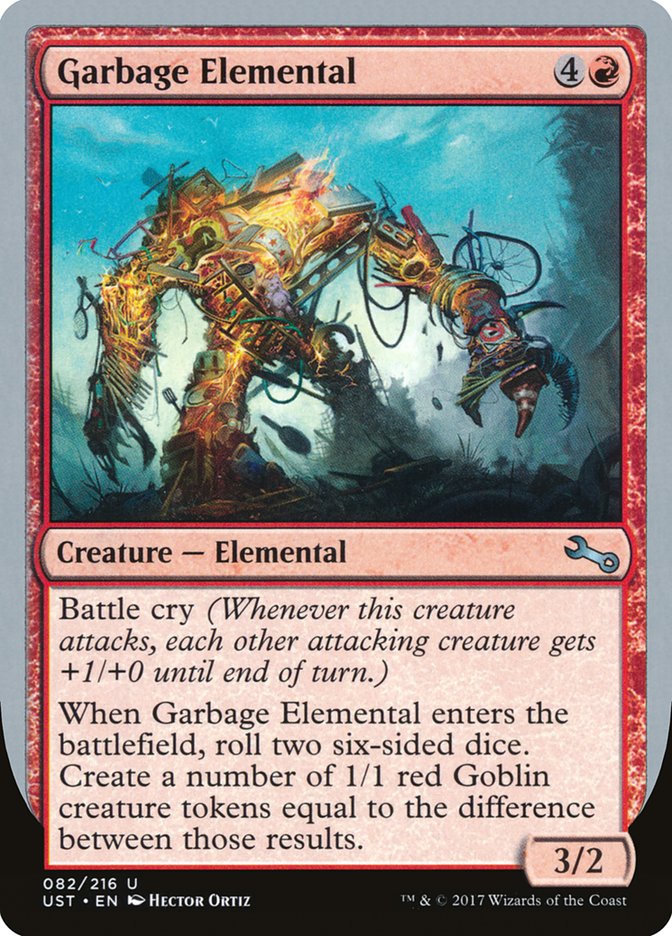 Garbage Elemental (3/2 Creature) [Unstable] | Game Master's Emporium (The New GME)