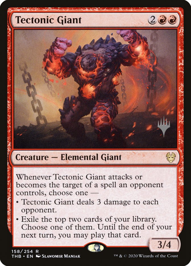 Tectonic Giant (Promo Pack) [Theros Beyond Death Promos] | Game Master's Emporium (The New GME)