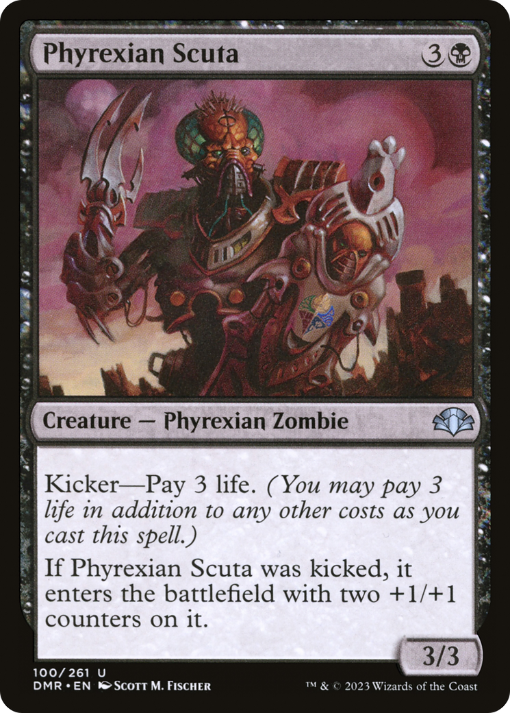 Phyrexian Scuta [Dominaria Remastered] | Game Master's Emporium (The New GME)