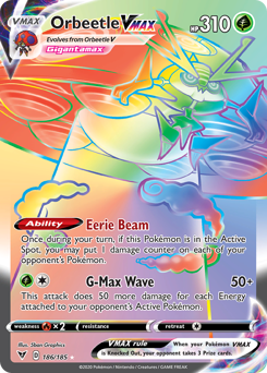 Orbeetle VMAX (186/185) [Sword & Shield: Vivid Voltage] | Game Master's Emporium (The New GME)