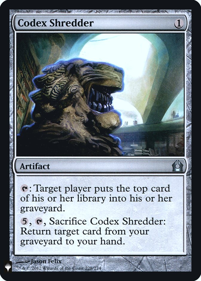 Codex Shredder [Mystery Booster] | Game Master's Emporium (The New GME)
