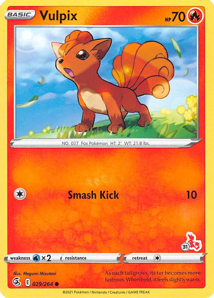 Vulpix (029/264) (Cinderace Stamp #31) [Battle Academy 2022] | Game Master's Emporium (The New GME)