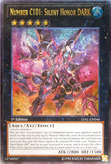 Number C101: Silent Honor DARK [LVAL-EN046] Ultimate Rare | Game Master's Emporium (The New GME)