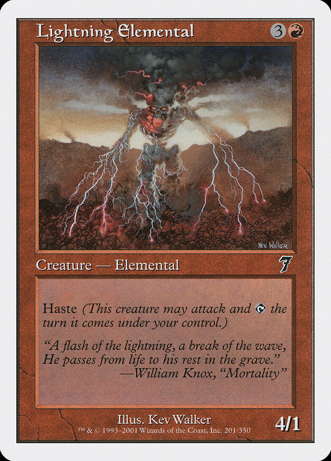 Lightning Elemental [Seventh Edition] | Game Master's Emporium (The New GME)