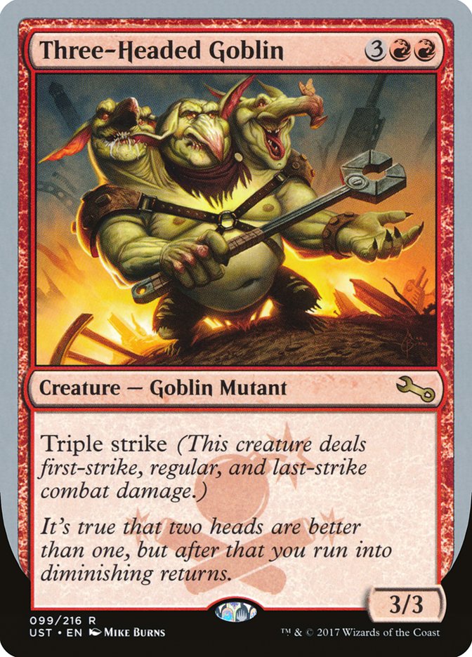 Three-Headed Goblin [Unstable] | Game Master's Emporium (The New GME)