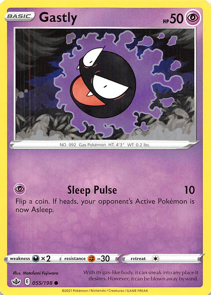 Gastly (055/198) [Sword & Shield: Chilling Reign] | Game Master's Emporium (The New GME)