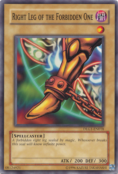 Right Leg of the Forbidden One [DLG1-EN018] Common | Game Master's Emporium (The New GME)