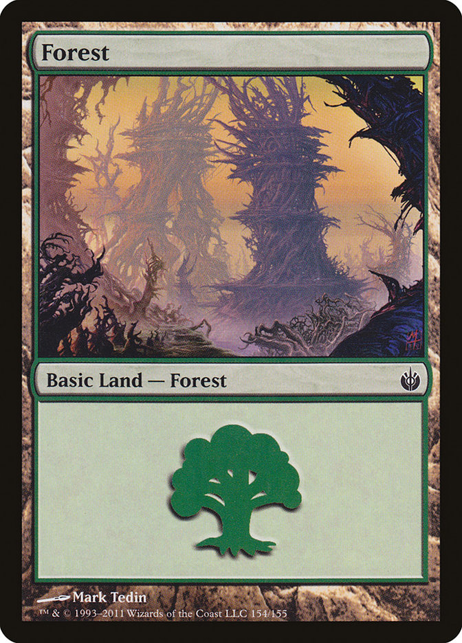 Forest (154) [Mirrodin Besieged] | Game Master's Emporium (The New GME)