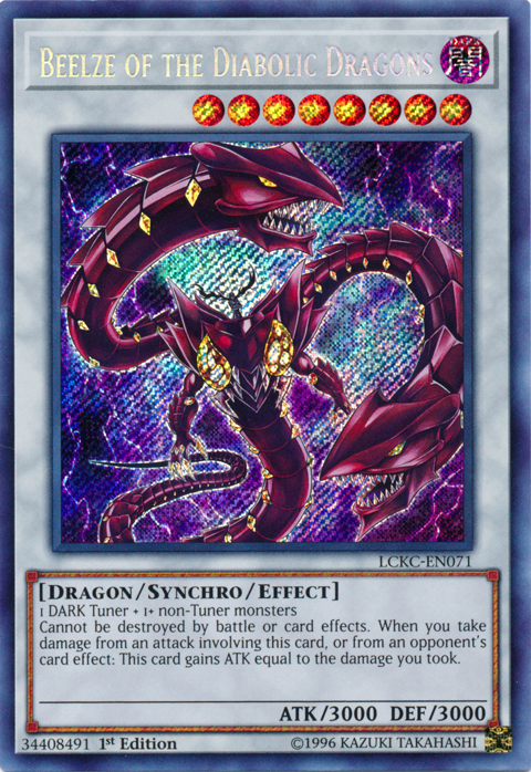 Beelze of the Diabolic Dragons [LCKC-EN071] Secret Rare | Game Master's Emporium (The New GME)