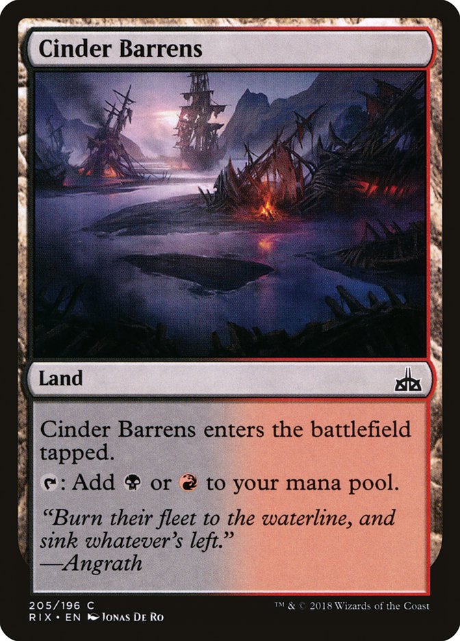 Cinder Barrens [Rivals of Ixalan] | Game Master's Emporium (The New GME)