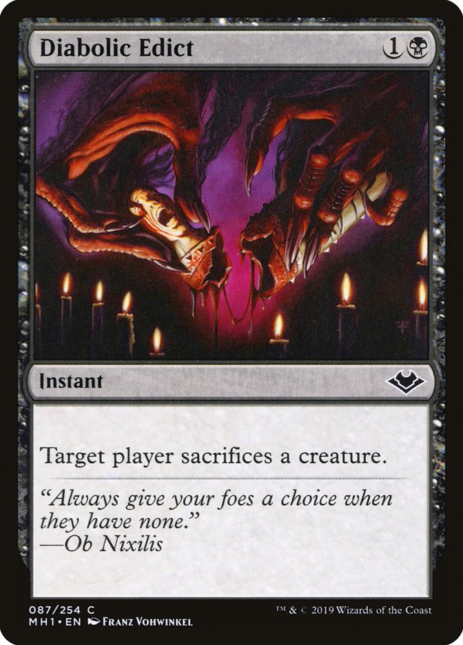 Diabolic Edict [Modern Horizons] | Game Master's Emporium (The New GME)