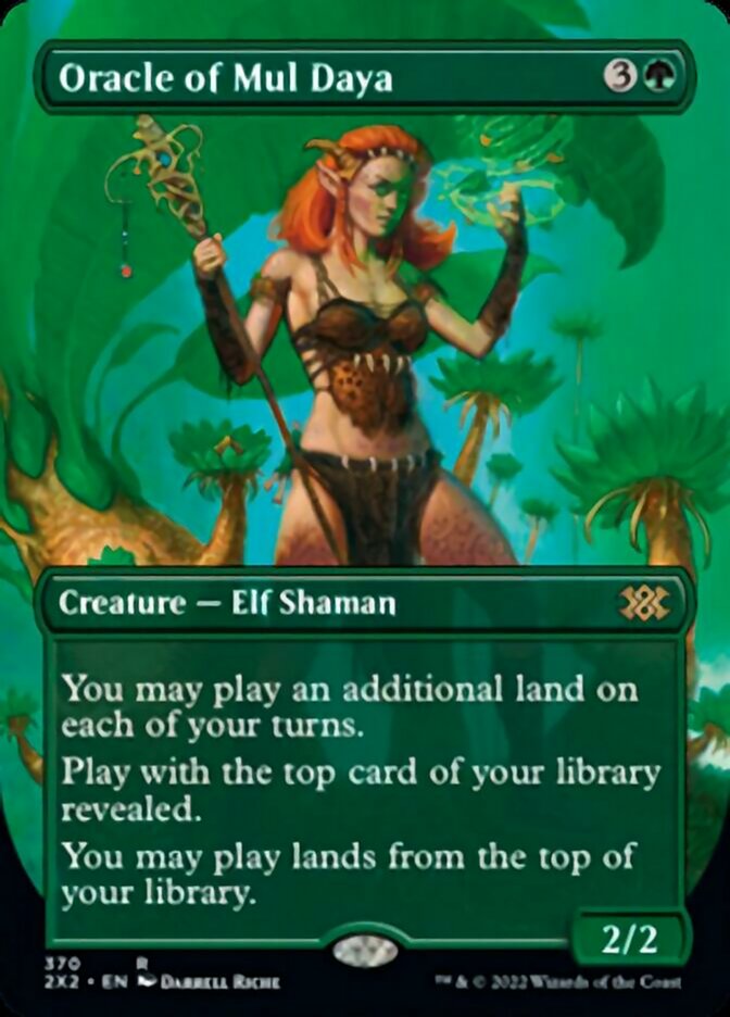 Oracle of Mul Daya (Borderless Alternate Art) [Double Masters 2022] | Game Master's Emporium (The New GME)