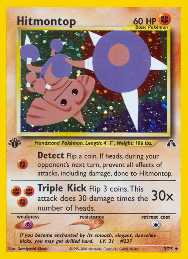 Hitmontop (3/75) [Neo Discovery 1st Edition] | Game Master's Emporium (The New GME)