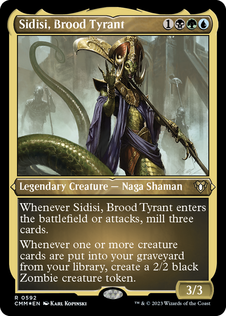 Sidisi, Brood Tyrant (Foil Etched) [Commander Masters] | Game Master's Emporium (The New GME)
