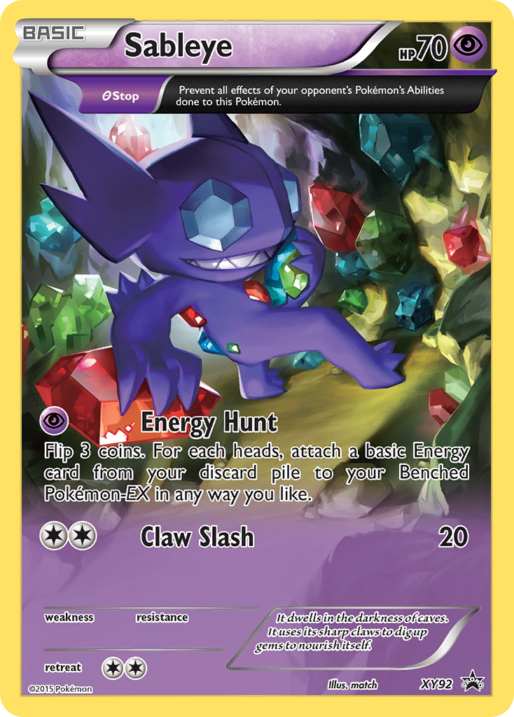 Sableye (XY92) [XY: Black Star Promos] | Game Master's Emporium (The New GME)