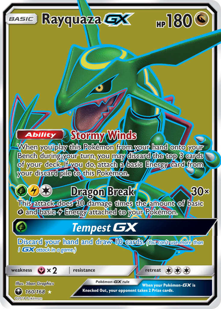 Rayquaza GX (160/168) [Sun & Moon: Celestial Storm] | Game Master's Emporium (The New GME)