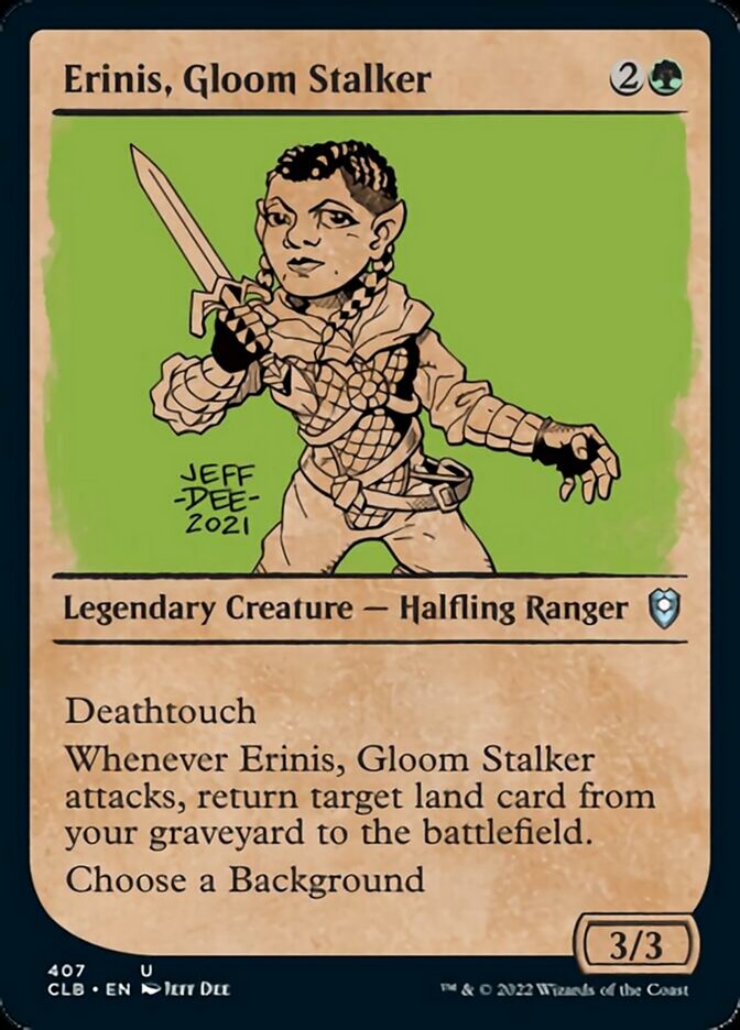 Erinis, Gloom Stalker (Showcase) [Commander Legends: Battle for Baldur's Gate] | Game Master's Emporium (The New GME)