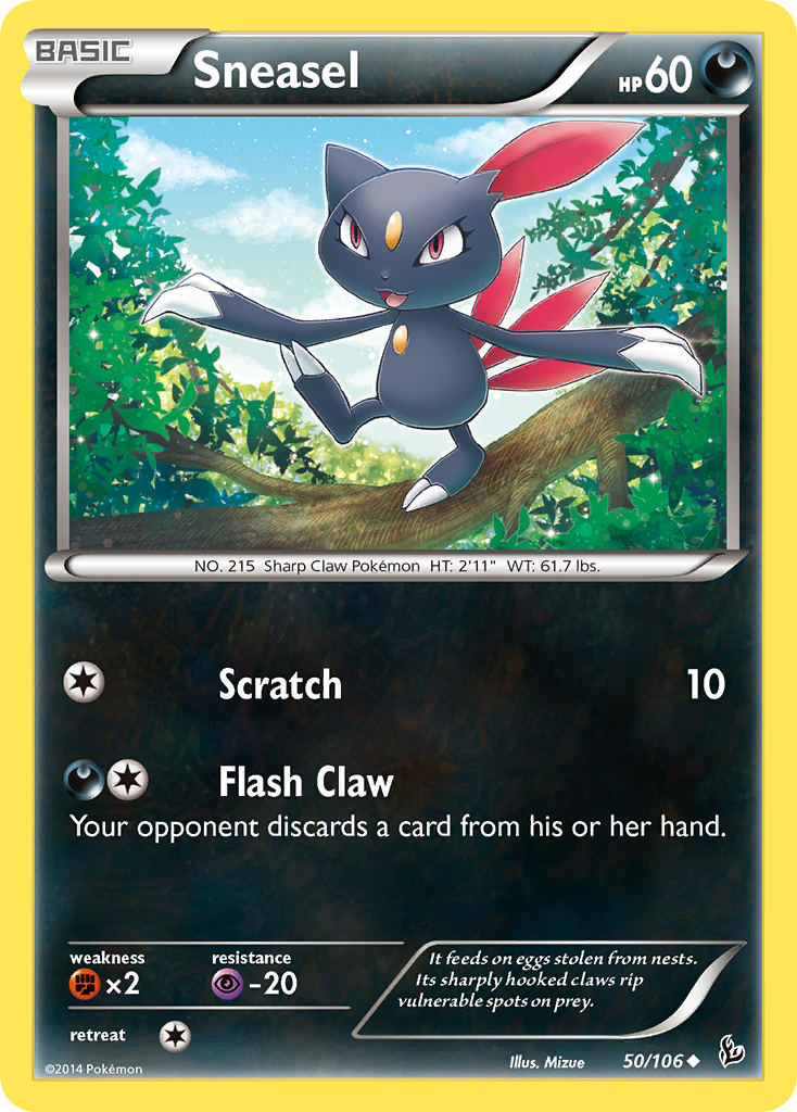 Sneasel (50/106) [XY: Flashfire] | Game Master's Emporium (The New GME)