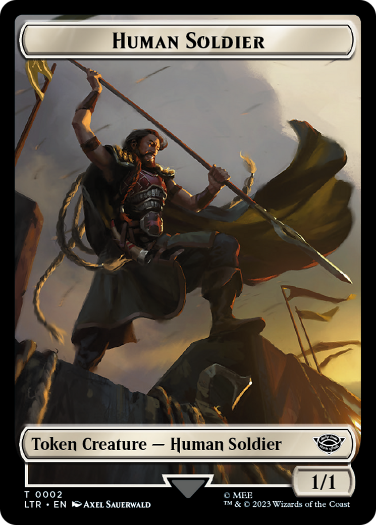 Food (11) // Human Soldier (02) Double-Sided Token [The Lord of the Rings: Tales of Middle-Earth Tokens] | Game Master's Emporium (The New GME)