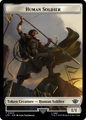 Human (04) // Human Soldier (02) Double-Sided Token [The Lord of the Rings: Tales of Middle-Earth Commander Tokens] | Game Master's Emporium (The New GME)