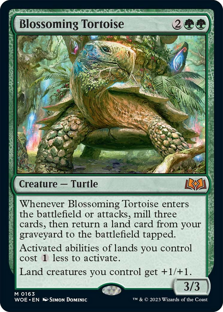 Blossoming Tortoise [Wilds of Eldraine] | Game Master's Emporium (The New GME)