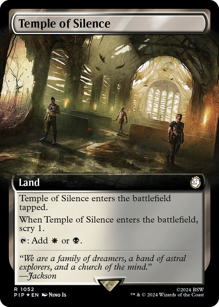 Temple of Silence (Extended Art) (Surge Foil) [Fallout] | Game Master's Emporium (The New GME)