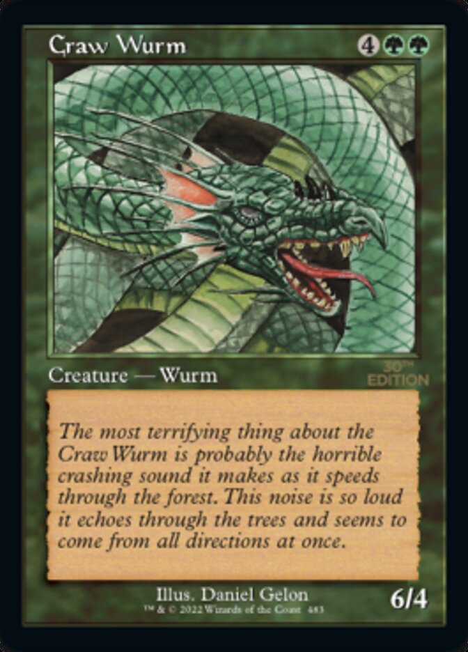 Craw Wurm (Retro) [30th Anniversary Edition] | Game Master's Emporium (The New GME)