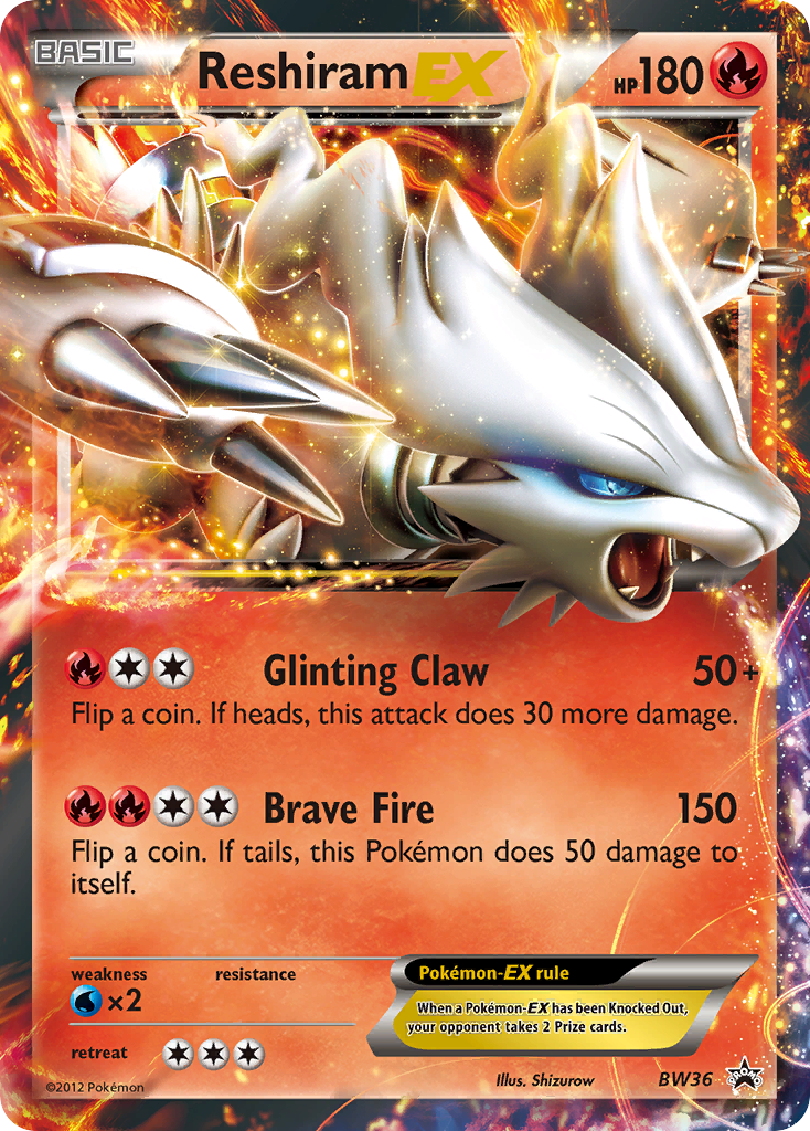 Reshiram EX (BW36) [Black & White: Black Star Promos] | Game Master's Emporium (The New GME)