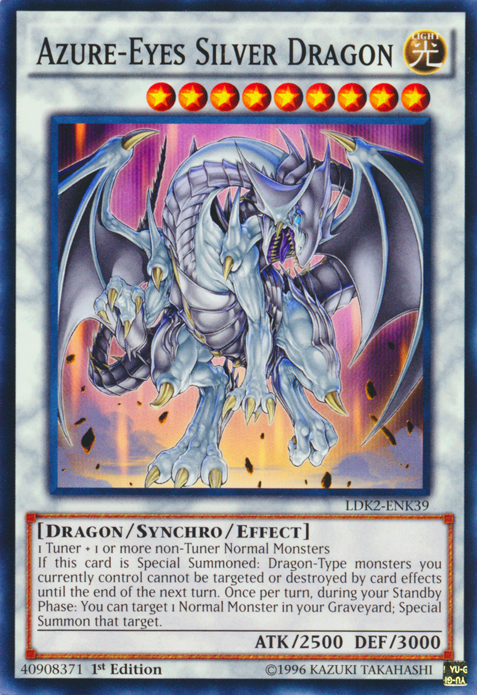 Azure-Eyes Silver Dragon [LDK2-ENK39] Common | Game Master's Emporium (The New GME)