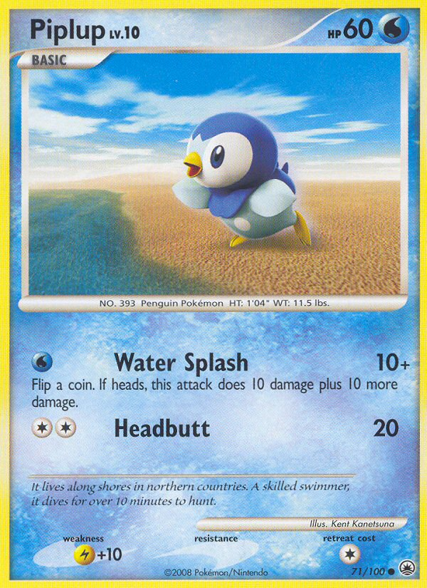 Piplup (71/100) [Diamond & Pearl: Majestic Dawn] | Game Master's Emporium (The New GME)