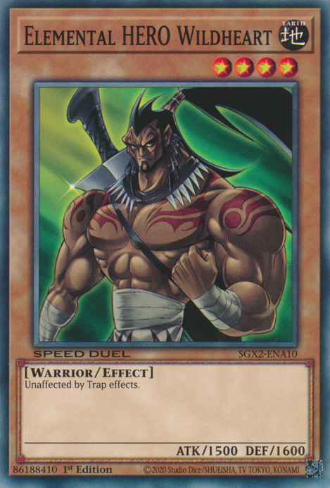 Elemental HERO Wildheart [SGX2-ENA10] Common | Game Master's Emporium (The New GME)