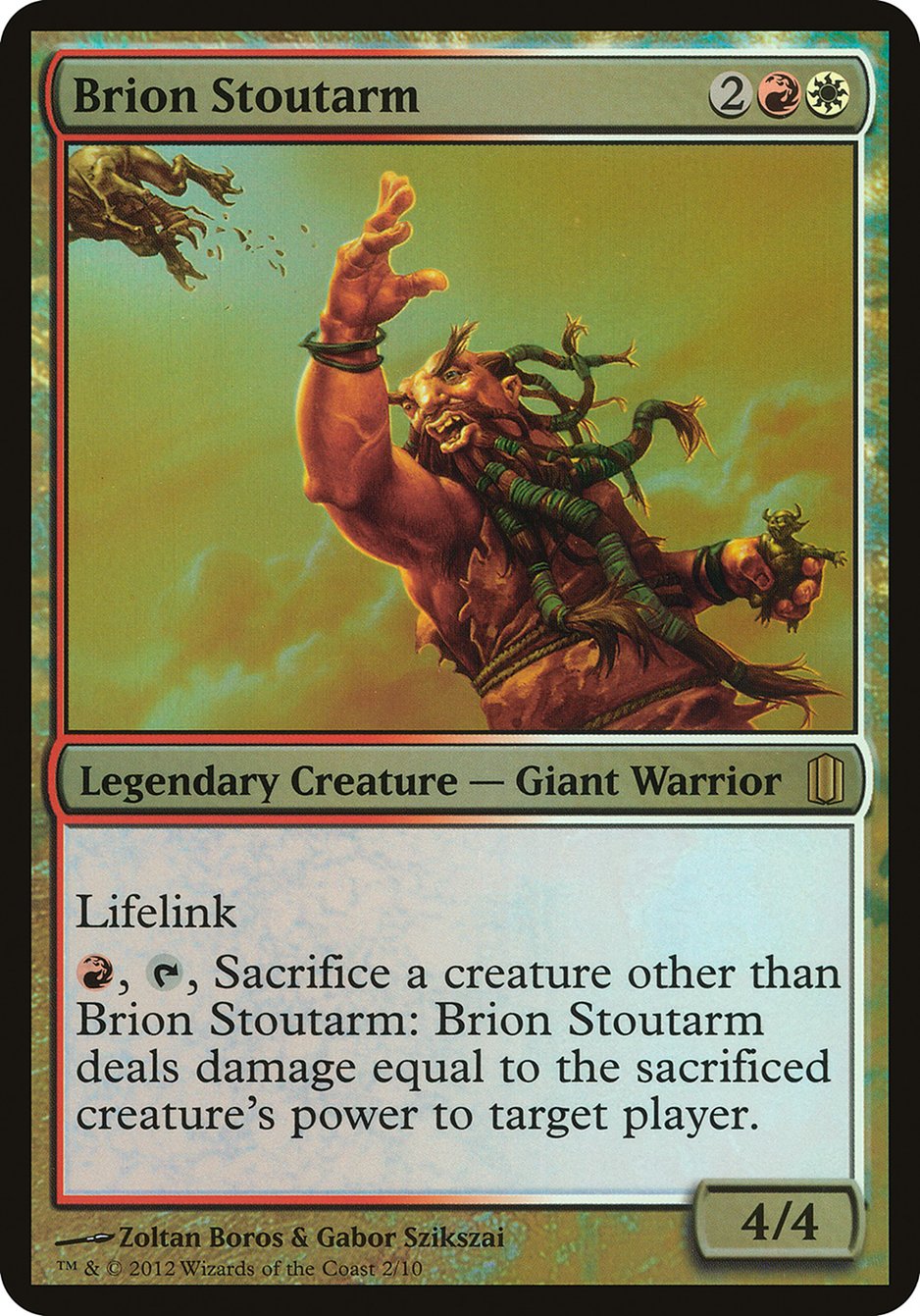 Brion Stoutarm (Oversized) [Commander's Arsenal Oversized] | Game Master's Emporium (The New GME)