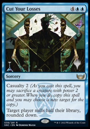 Cut Your Losses (Promo Pack) [Streets of New Capenna Promos] | Game Master's Emporium (The New GME)