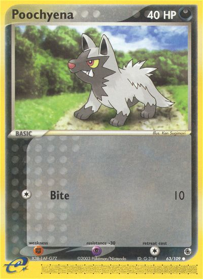 Poochyena (63/109) [EX: Ruby & Sapphire] | Game Master's Emporium (The New GME)