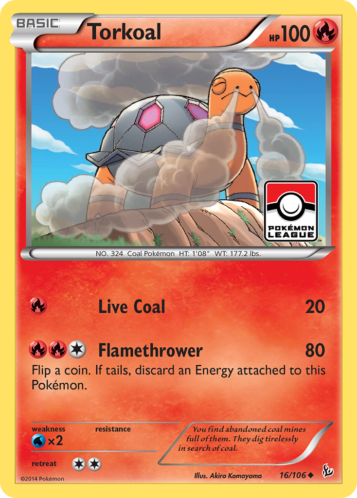 Torkoal (16/106) [XY: Flashfire] | Game Master's Emporium (The New GME)