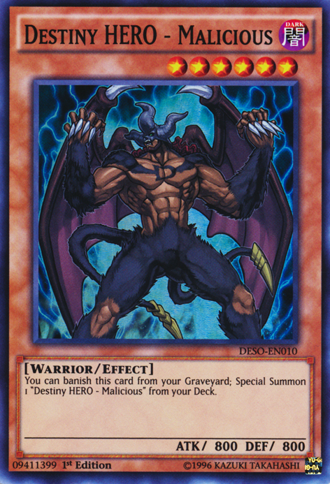 Destiny HERO - Malicious [DESO-EN010] Super Rare | Game Master's Emporium (The New GME)