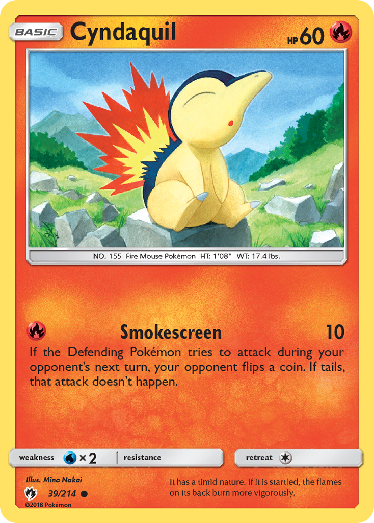 Cyndaquil (39/214) [Sun & Moon: Lost Thunder] | Game Master's Emporium (The New GME)