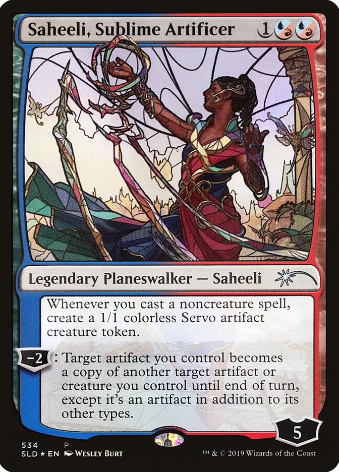 Saheeli, Sublime Artificer (Stained Glass) [Secret Lair Drop Promos] | Game Master's Emporium (The New GME)