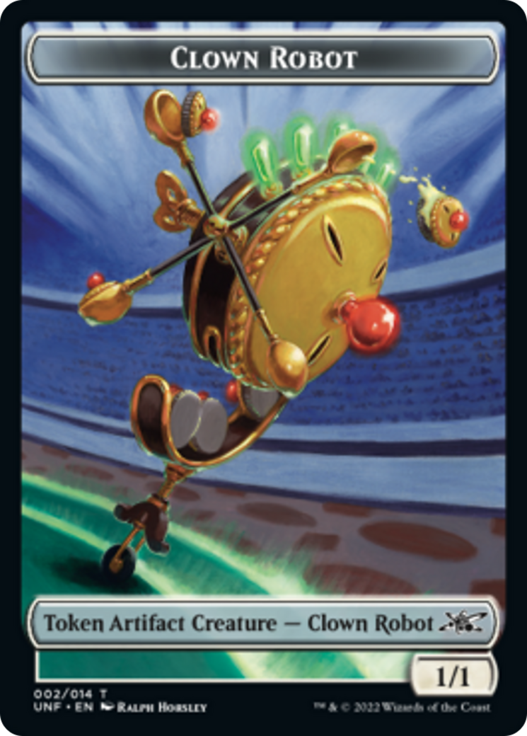Clown Robot (002) // Balloon Double-Sided Token [Unfinity Tokens] | Game Master's Emporium (The New GME)