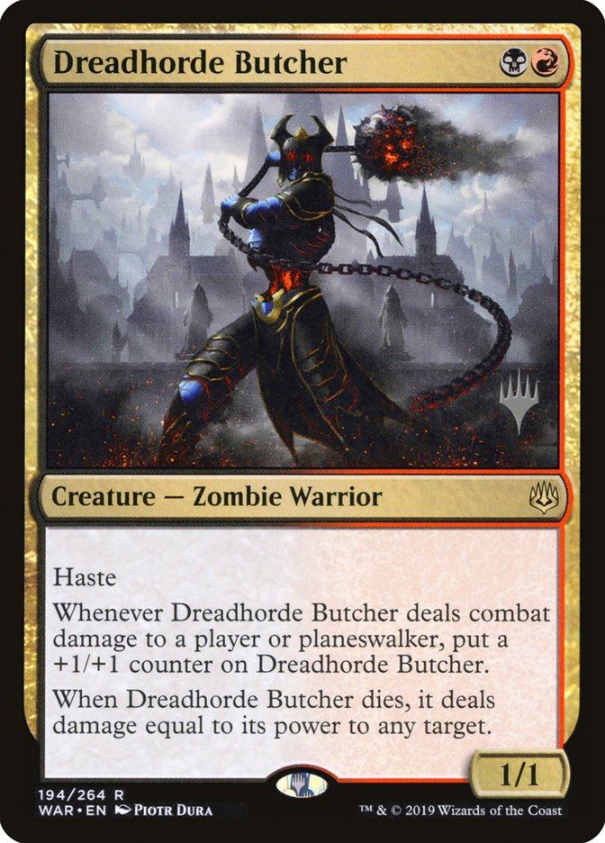 Dreadhorde Butcher (Promo Pack) [War of the Spark Promos] | Game Master's Emporium (The New GME)