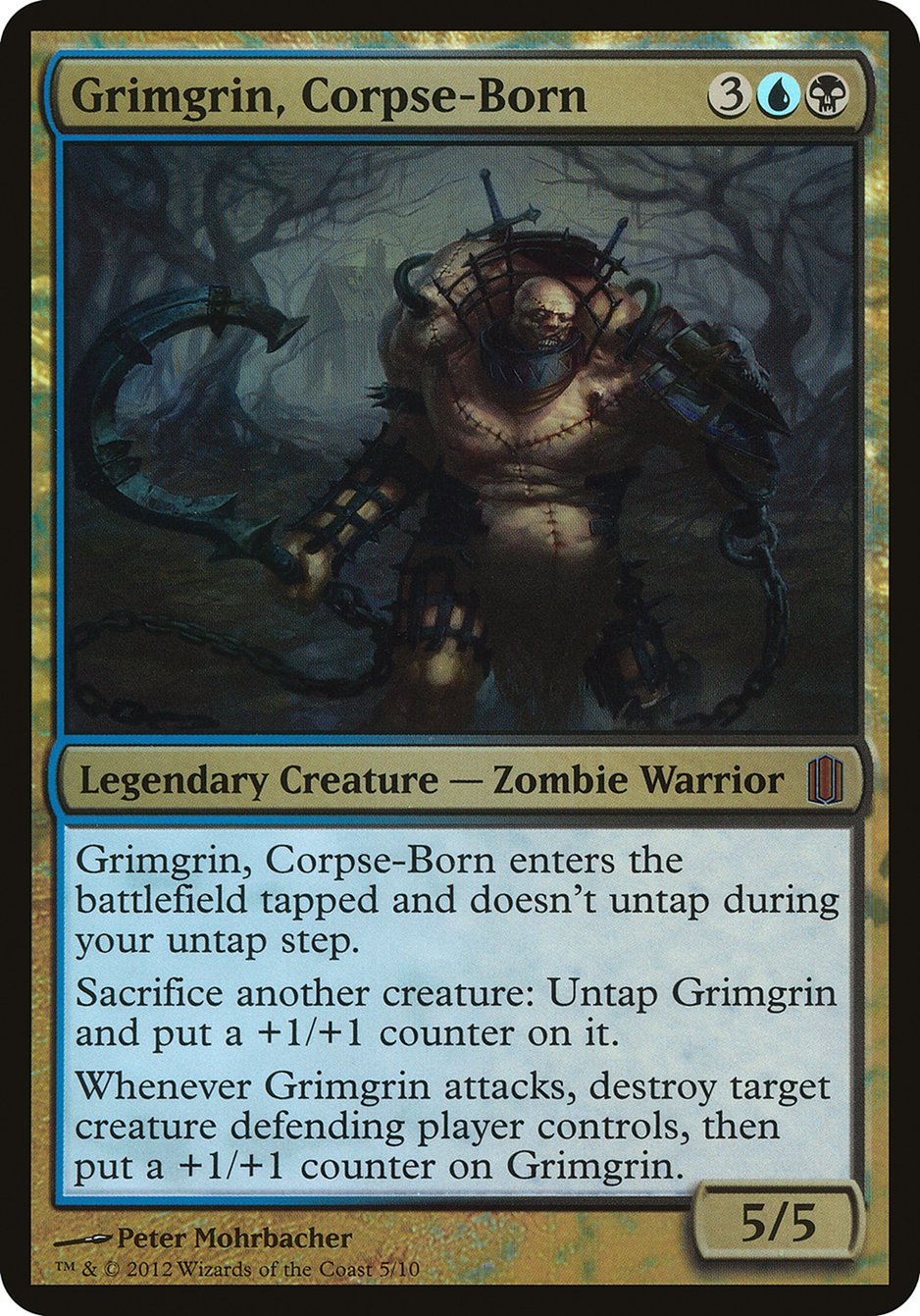 Grimgrin, Corpse-Born (Oversized) [Commander's Arsenal Oversized] | Game Master's Emporium (The New GME)