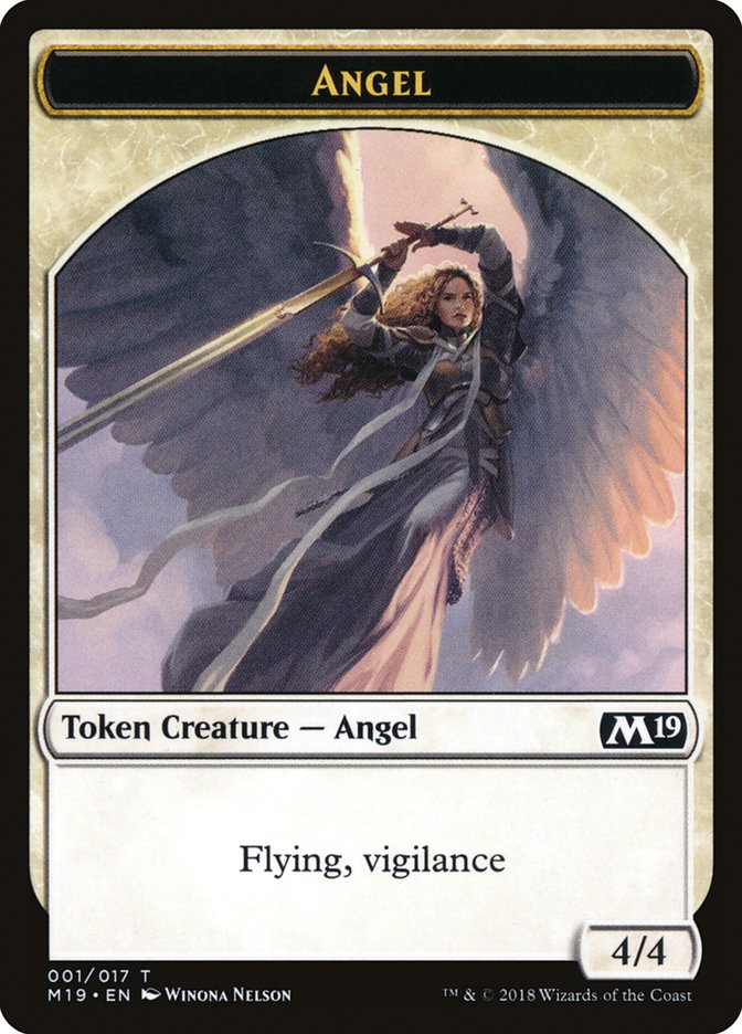 Angel Token [Core Set 2019 Tokens] | Game Master's Emporium (The New GME)