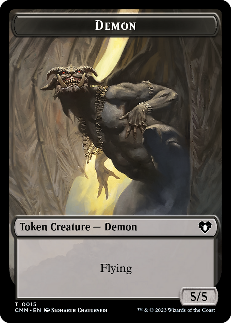 Demon Token [Commander Masters Tokens] | Game Master's Emporium (The New GME)