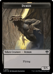 Eldrazi Spawn // Demon Double-Sided Token [Commander Masters Tokens] | Game Master's Emporium (The New GME)