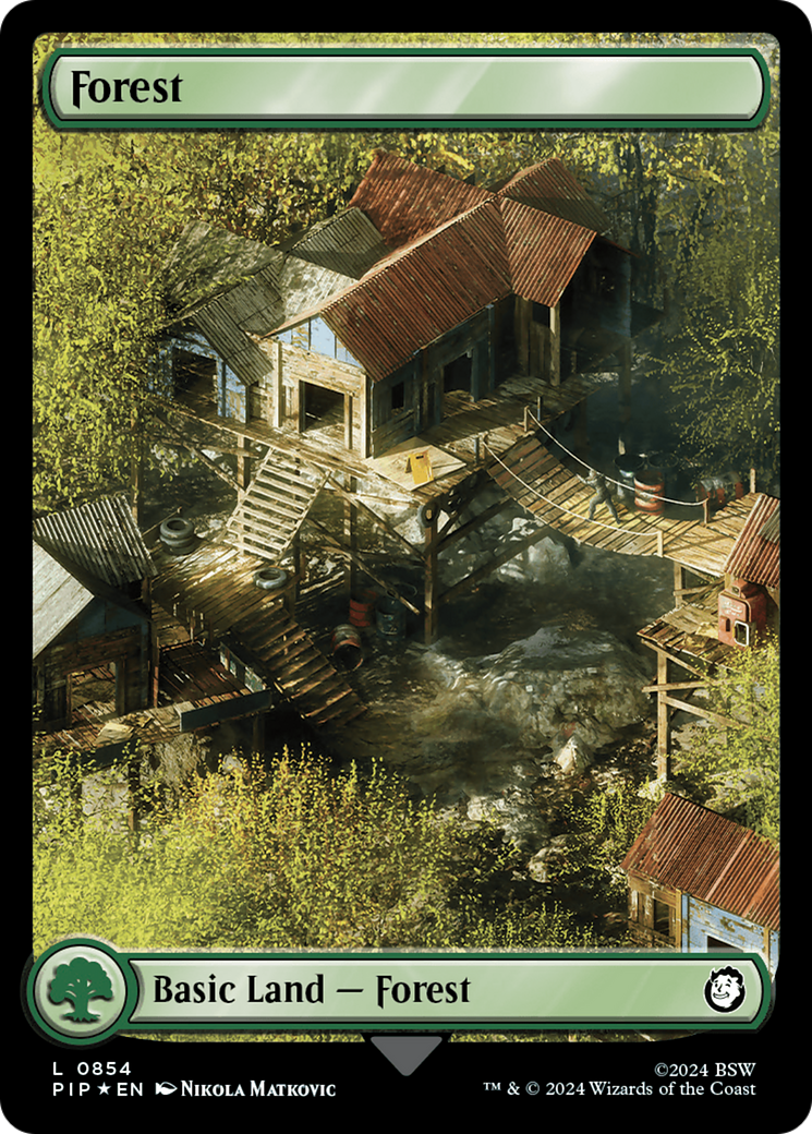 Forest (0854) (Surge Foil) [Fallout] | Game Master's Emporium (The New GME)