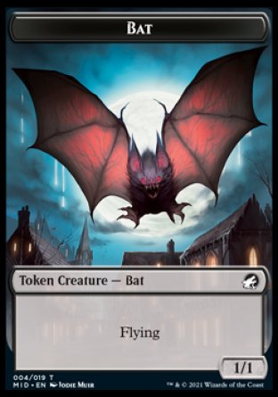 Clue // Bat Double-Sided Token [Innistrad: Midnight Hunt Tokens] | Game Master's Emporium (The New GME)