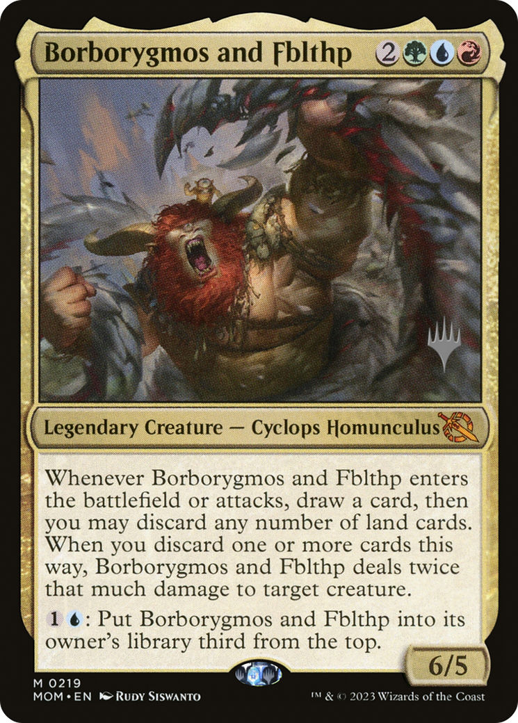 Borborygmos and Fblthp (Promo Pack) [March of the Machine Promos] | Game Master's Emporium (The New GME)